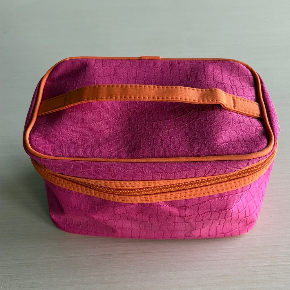Lancôme cosmetics make up bag pink
